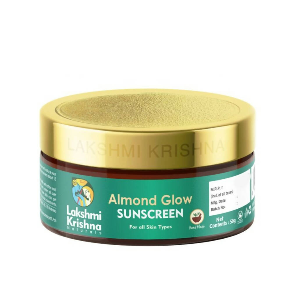 Lakshmi Krishna Naturals Almond Glow Sunscreen - Distacart
