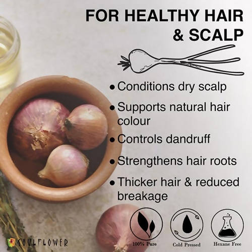 Soulflower Herbal Onion Hair Growth Oil - Distacart