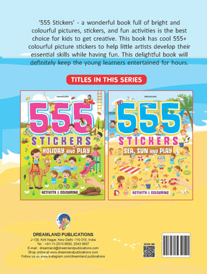 Dreamland 555 Stickers, Sea, Sun and Play Activity & Colouring Book : Children Interactive & Activity Book - Distacart