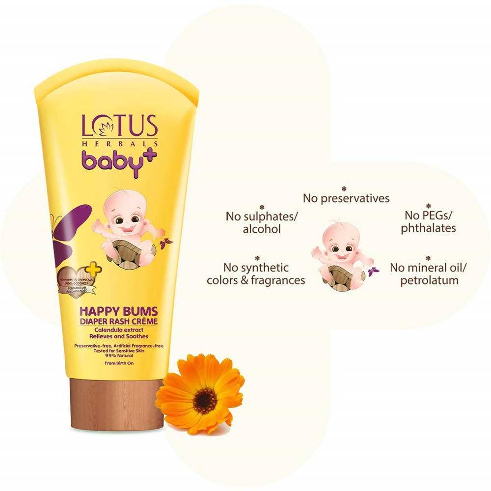 Lotus Herbals Baby+ Happy Bums Diaper Rash Creme