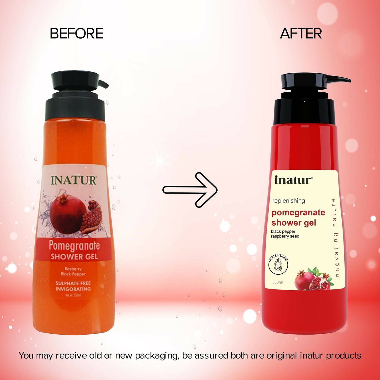 Inatur Pomegranate Shower Gel - Distacart
