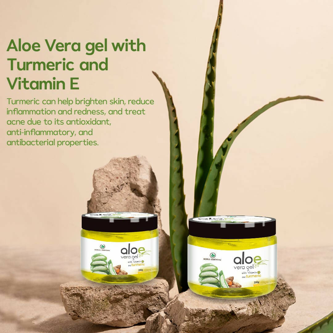 Korus Essential Aloe Vera Gel with Turmeric and Vitamin E - Distacart