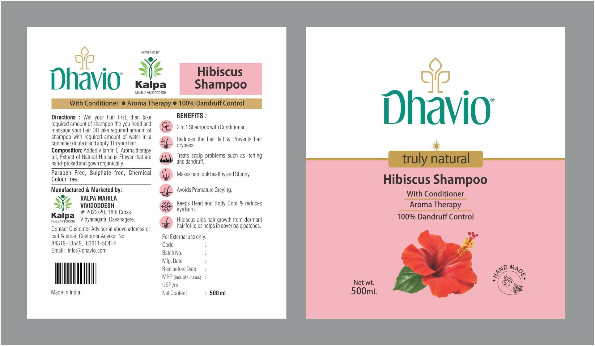 Dhavio Hibiscus Shampoo - Distacart