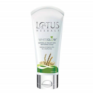 Lotus Herbals White Glow Oatmeal And Yogurt Skin Whitening Scrub - Distacart