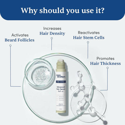 Man Matters Advanced Hair Growth Serum Roll on - Distacart