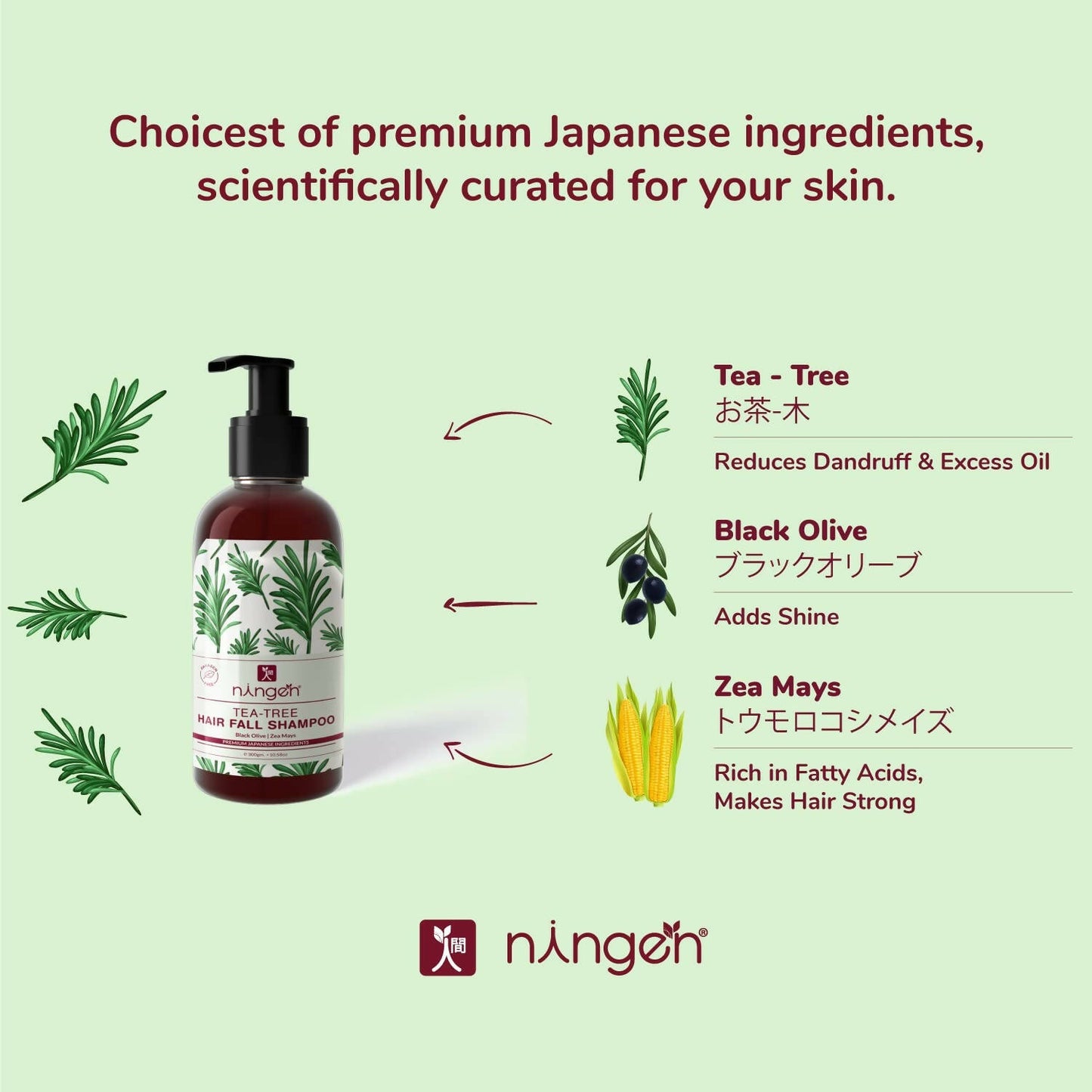 Ningen Tea Tree Hair Fall Shampoo - Distacart