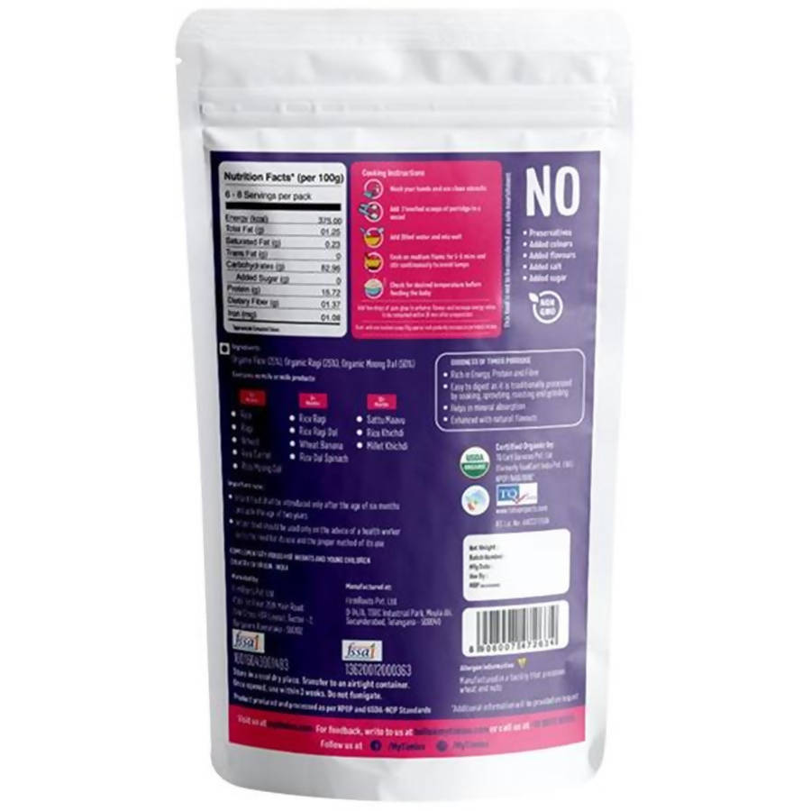 Organic Rice Ragi Dal Porridge