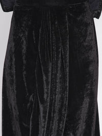 Thumbnail for Women Republic Black Velvet Embroiderd Koti With Dhoti Pants - Distacart
