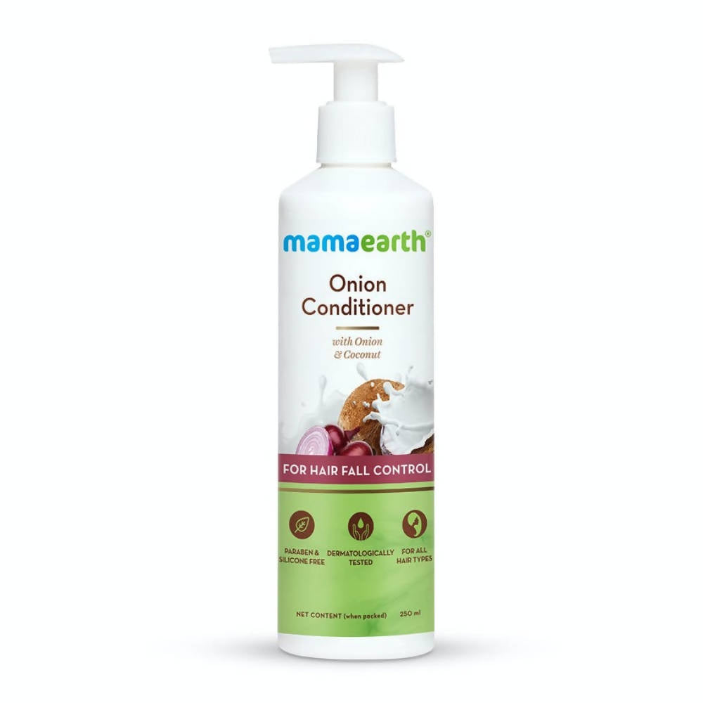 Mamaearth Onion Conditioner + Hair Mask + Hair Oil + Hair Serum For Hair Fall Control - Distacart