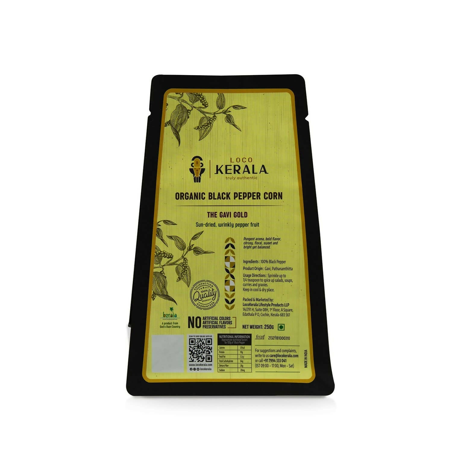 LocoKerala The Gavi Gold Organic Black Pepper Corn - Distacart