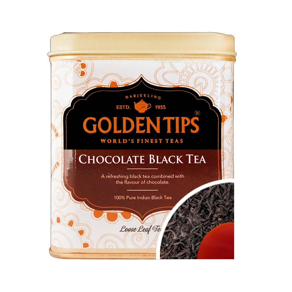 Golden Tips Chocolate Black Tea - Tin Can - Distacart