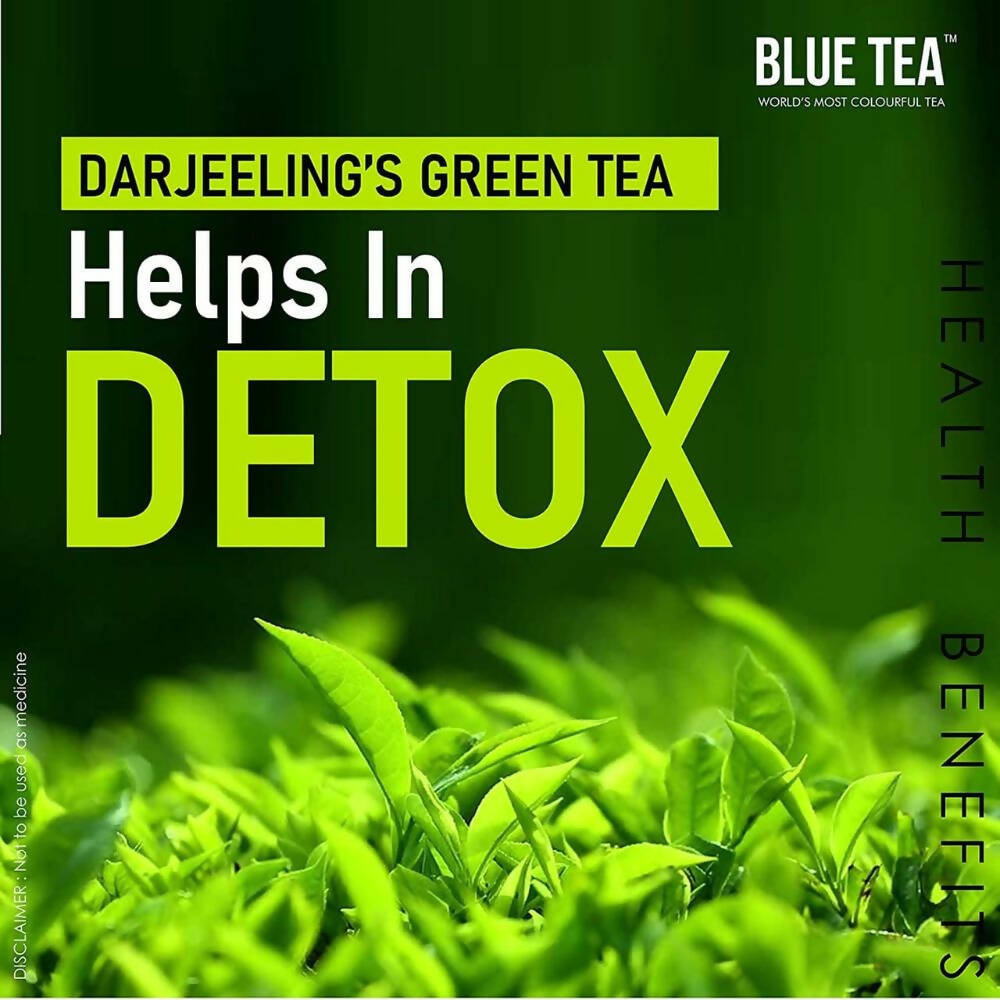 Blue Tea Organic Hibiscus Green Tea - Distacart