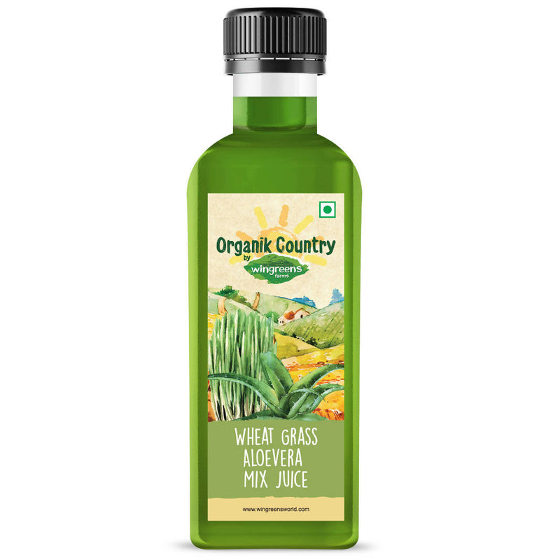 Wingreens Farms Wheat Grass Aloevera Mix Juice