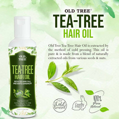 Old Tree Tea Tree Oil for Dry Hair & Scalp - Distacart