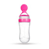Goodmunchkins Silicone Spoon Food Feeder Silicone Bottle for Babies-Pink - Distacart