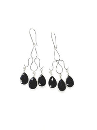 Thumbnail for Bling Accessories Black Onyx Semi Precious Stone Earrings