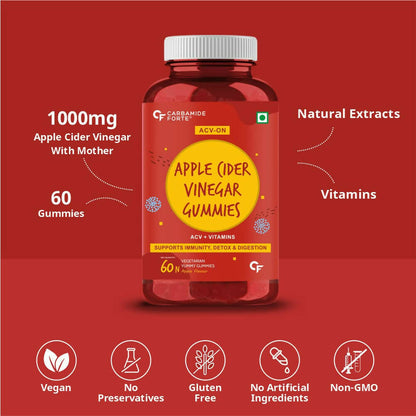 Carbamide Forte Apple Cider Vinegar Gummies - Distacart