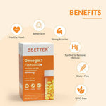 Thumbnail for BBETTER Omega 3 Fish Oil Capsules for Women & Men - Distacart