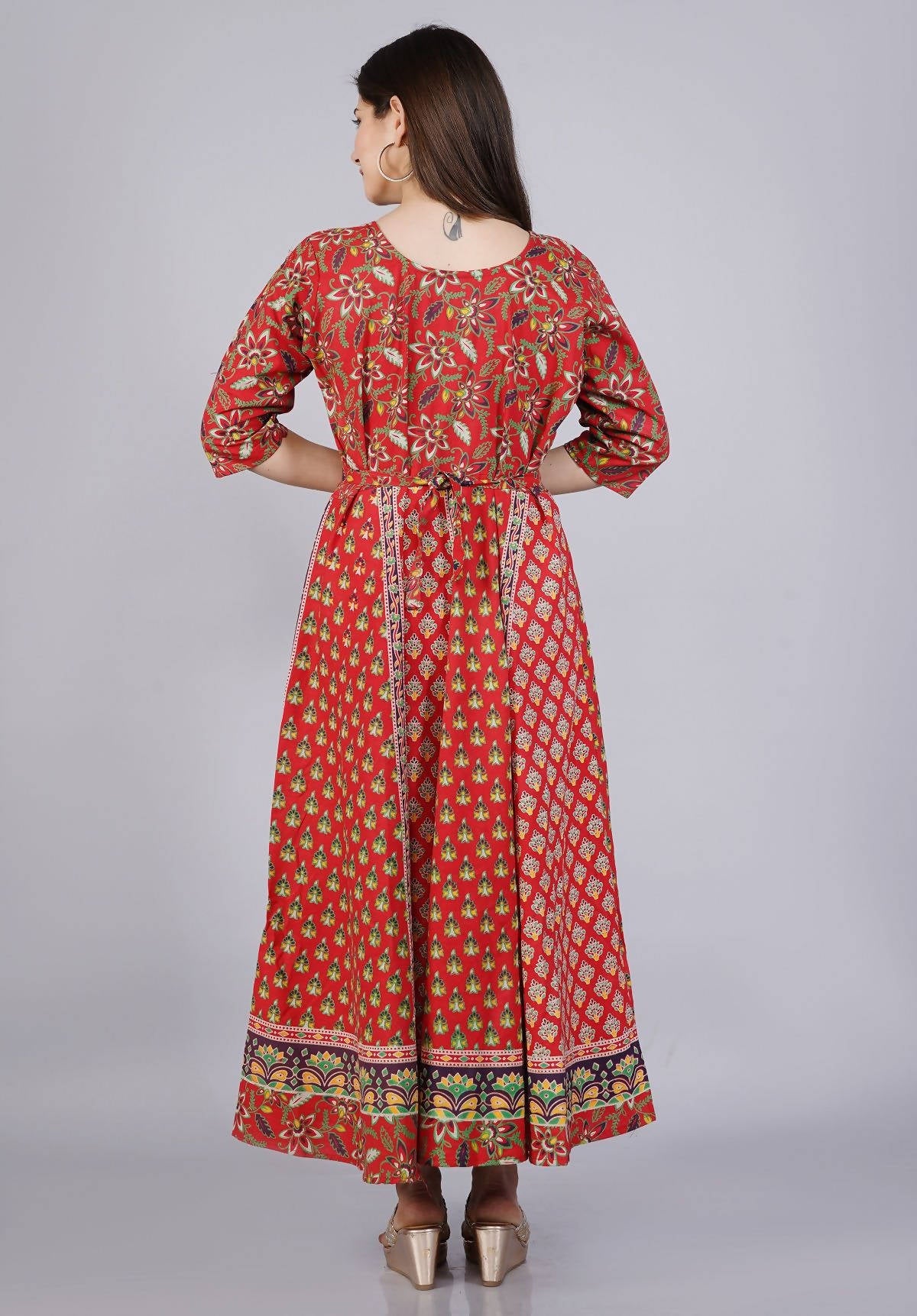 Vamika Multicolor Cotton Printed Party/Casual Wear Kurti (GAM14K)