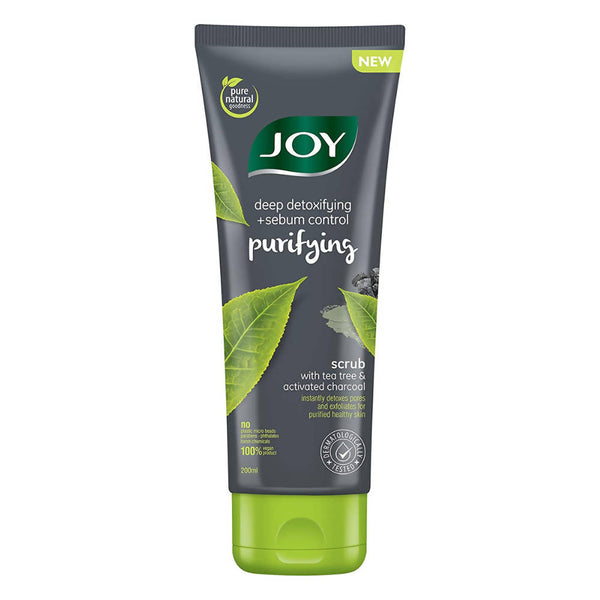 Joy Purifying Scrub With Tea Tree & Activated Charcoal - Distacart