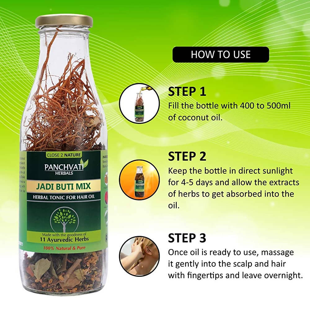 Panchvati Herbals Jadi Buti Mix Herbal Tonic For Hair Oil Usages