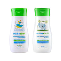 Thumbnail for Mamaearth Deeply Nourishing Body Wash And Gentle Cleansing Shampoo For Babies (200ml+200ml)