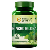 Thumbnail for Himalayan Organics Ginkgo Biloba, Natural Memory Booster: 60 Vegetarian Capsules
