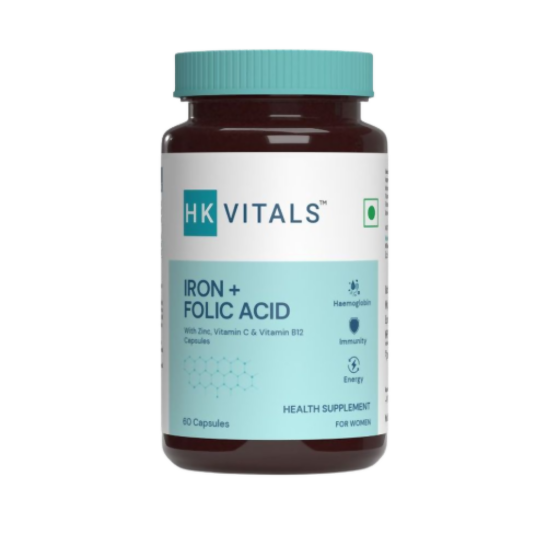 HK Vitals Iron and Folic Acid Capsules - Distacart