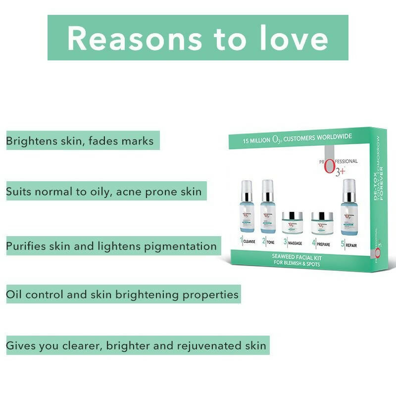 Professional O3+ Seaweed Facial Kit - Distacart