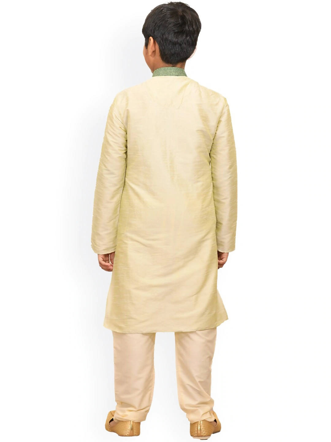 Manyavar Boys Lime Green Kurta with Churidar - Distacart