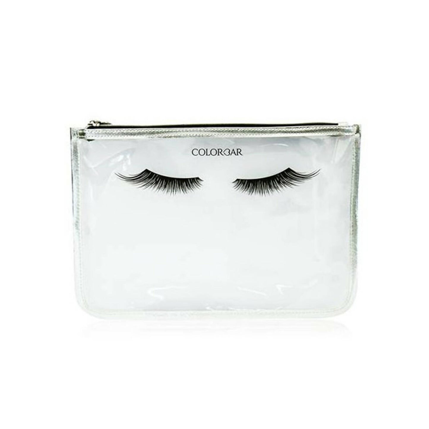 Colorbar Pouch Lips & Lashes Flat Pouches (Set Of Two) - White+Blush Pink - Distacart