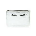 Thumbnail for Colorbar Pouch Lips & Lashes Flat Pouches (Set Of Two) - White+Blush Pink - Distacart