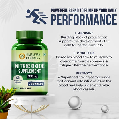 Himalayan Organics Nitric Oxide Supplement 1400 mg Tablets Online