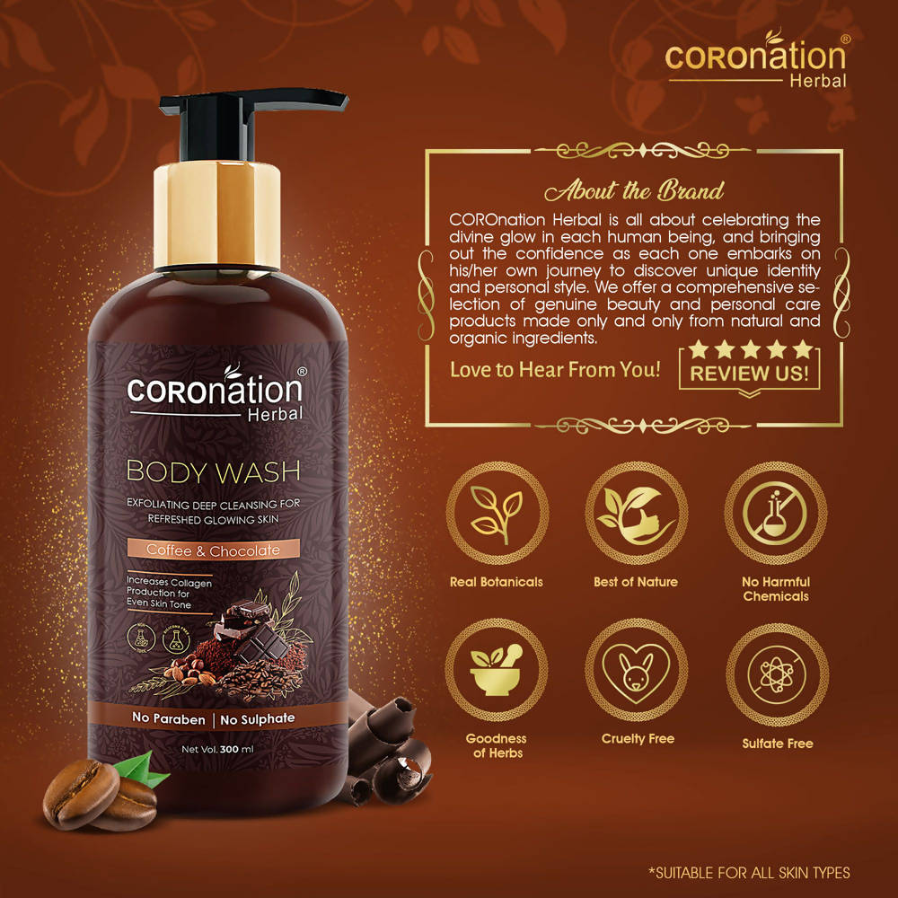 Coronation Herbal Coffee and Chocolate Body Wash - Distacart