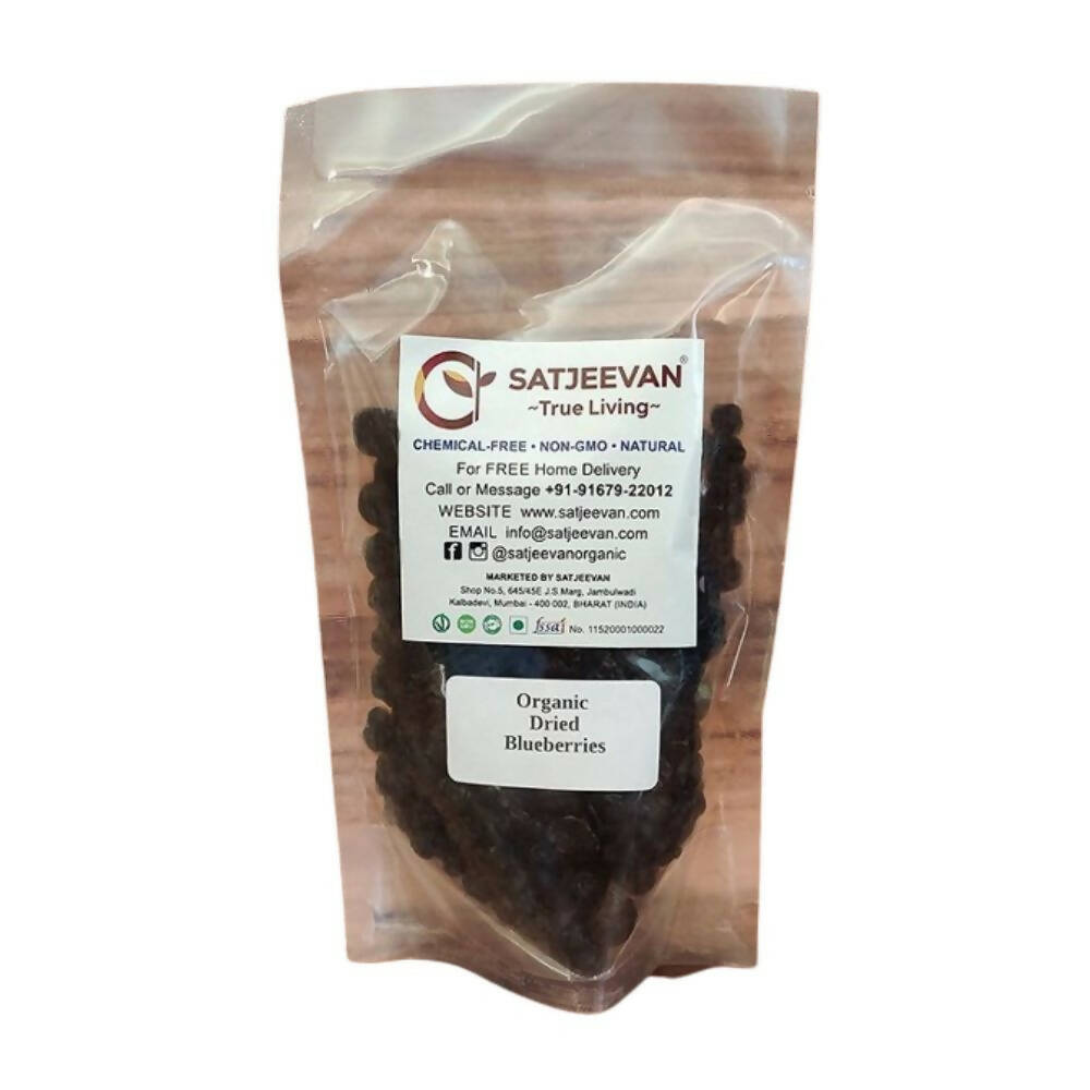 Satjeevan Organic Dried Blueberries - Distacart