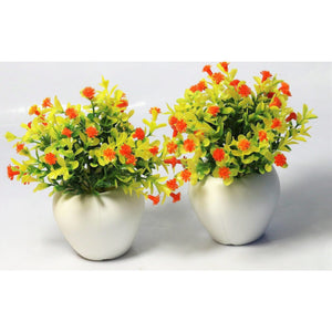 Chahat Decorative Artificial Flower Plant 2 Piece Combo