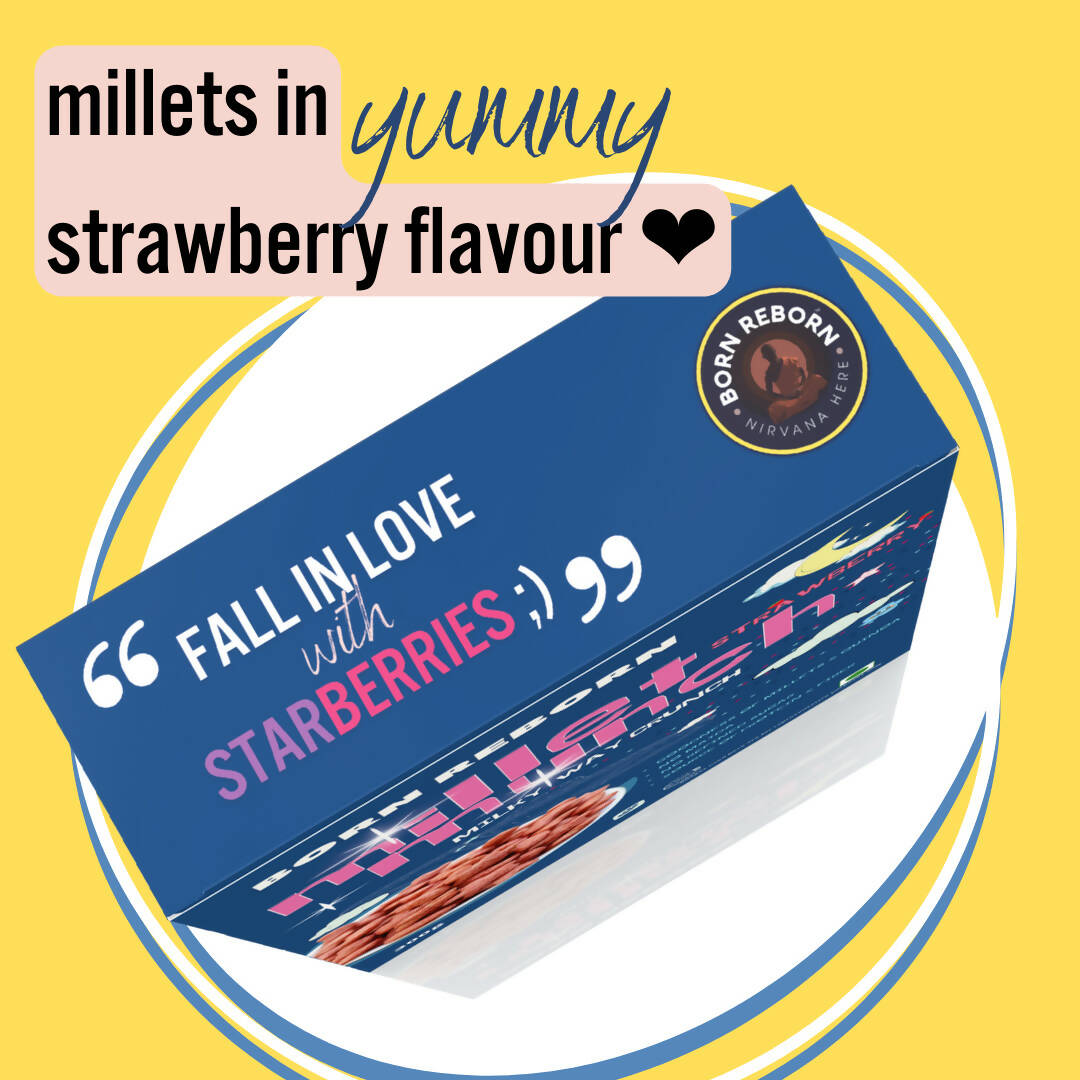 Born Reborn Strawberry Millet Munch - Milky Way Crunch - Distacart