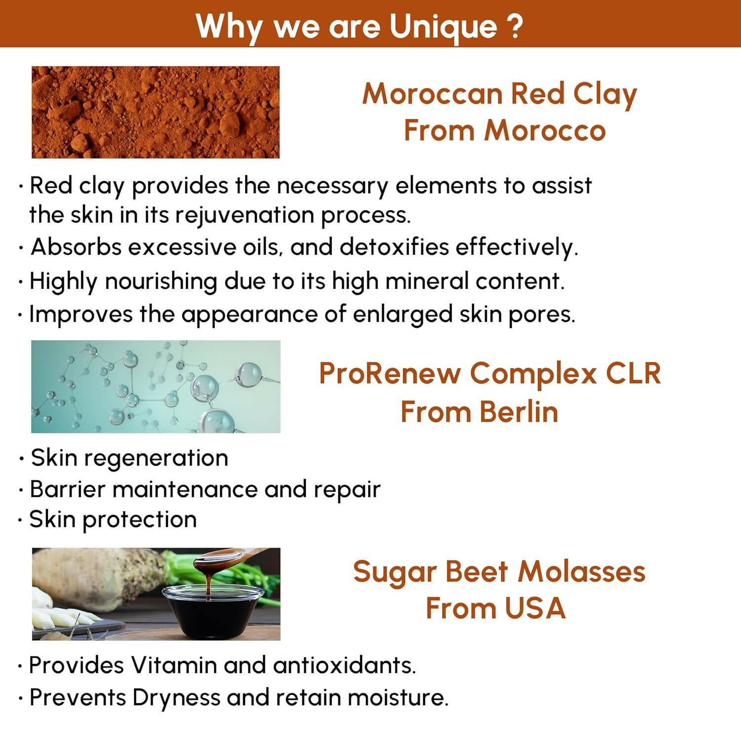 Bornfeel Moroccan Red Clay Face Wash - Distacart