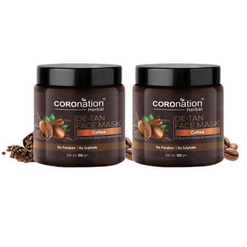 Coronation Herbal Coffee De-Tan Face Mask - Distacart