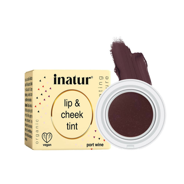 Inatur Lip and Cheek Tint Port Wine - Distacart