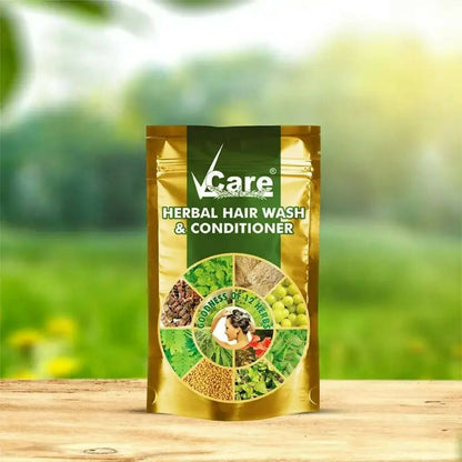 VCare Herbal Hair Wash Powder And Conditioner - Distacart