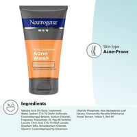 Thumbnail for Neutrogena Men's Skin Clearing Acne Wash - Distacart