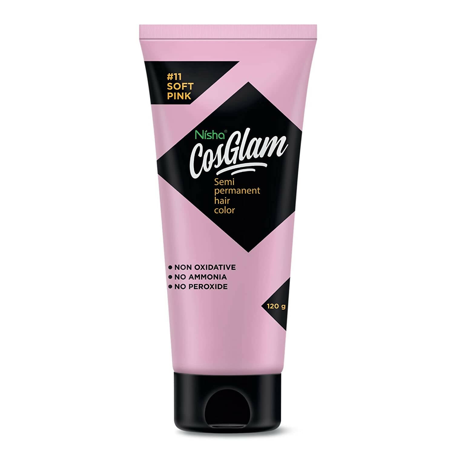 Nisha Cosglam Semi Permanent Hair Color 11 Soft Pink - Distacart