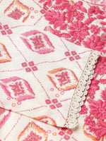 Thumbnail for Pink Poly Rayon Aztec Printed Straight Fit Kurta - Prasuti - Distacart