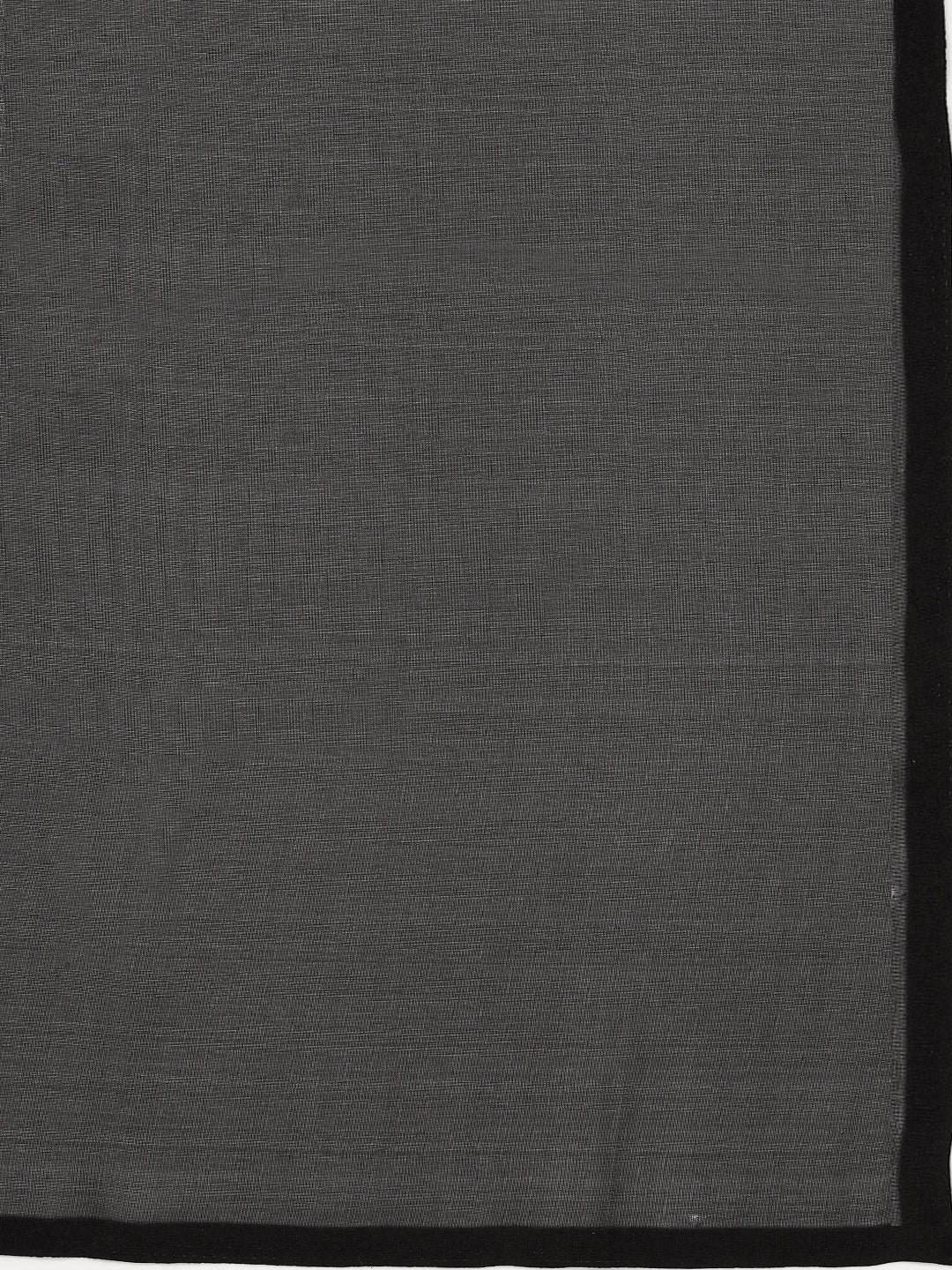 Kalini Women Black Solid Saree - Distacart