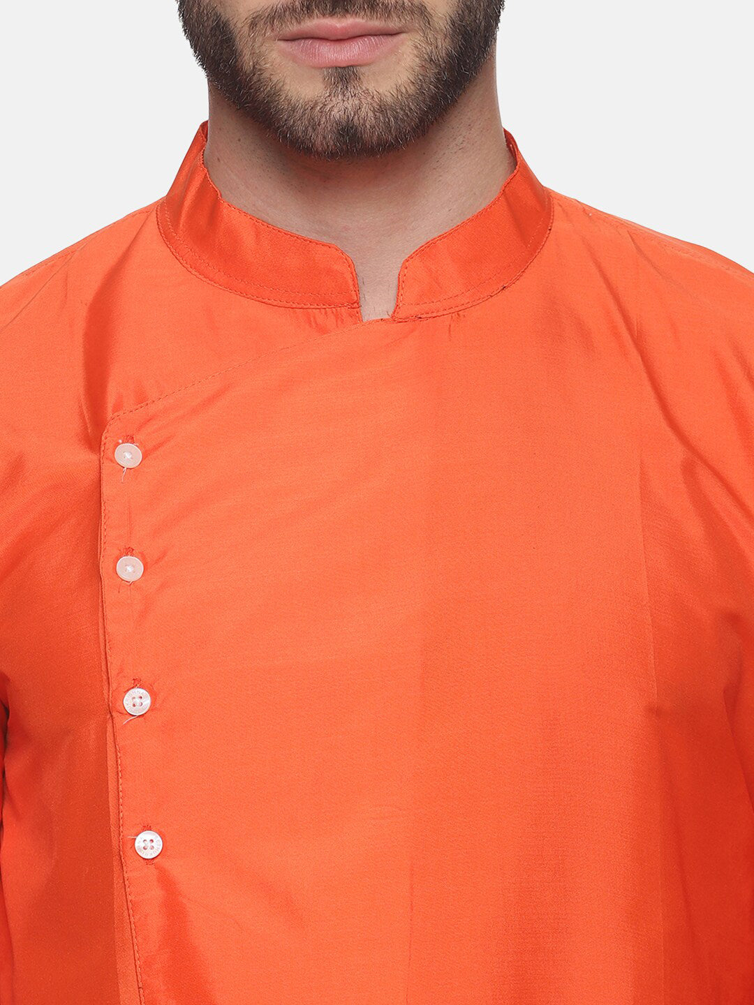 Sethukrishna Men Orange Angrakha Top with Dhoti Pants - Distacart