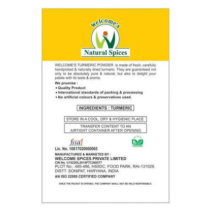 Welcome’s Natural Spices Turmeric Powder - Distacart