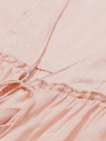 Thumbnail for Biba Women Peach-Coloured Printed Layered Tiered Anarkali Kurta - Distacart