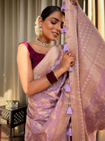 Thumbnail for Kalini Woven Design Zari Banarasi Saree - Distacart
