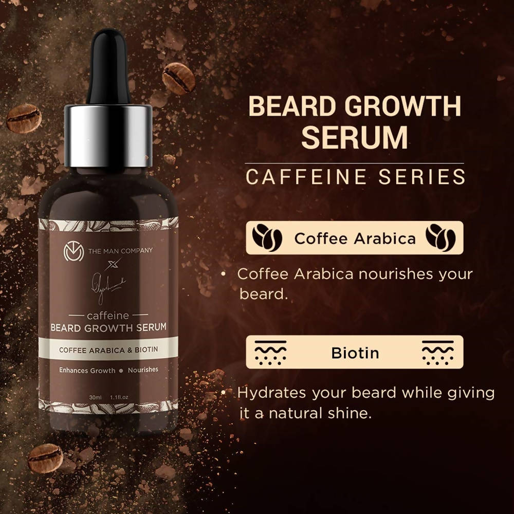 The Man Company Caffeine Beard Growth Serum - Distacart